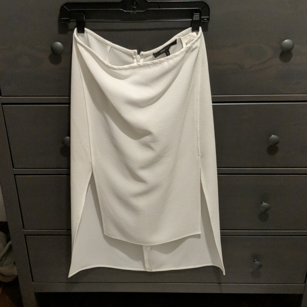 BCBGMAXAZRIA Hurley White Skirt